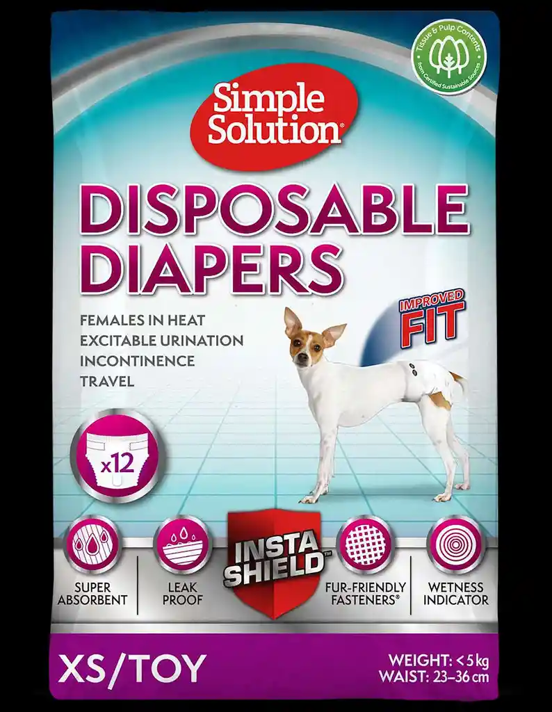 Pañales Para Perros Disposable Xs