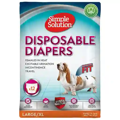 Pañales Para Perro Disposable Talla Xl