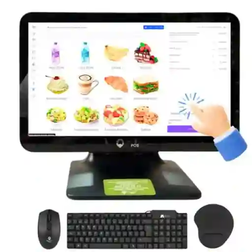 Computador Todo En Uno Pos Jaltech Táctil 15"intel Core I3/ Disco 128gb/ Ram 4gb