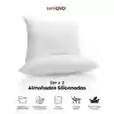 Combo Cubrelecho Beige Térmico Cama Doble + 2 Almohadas Confort + Obsequio Fundas Satín