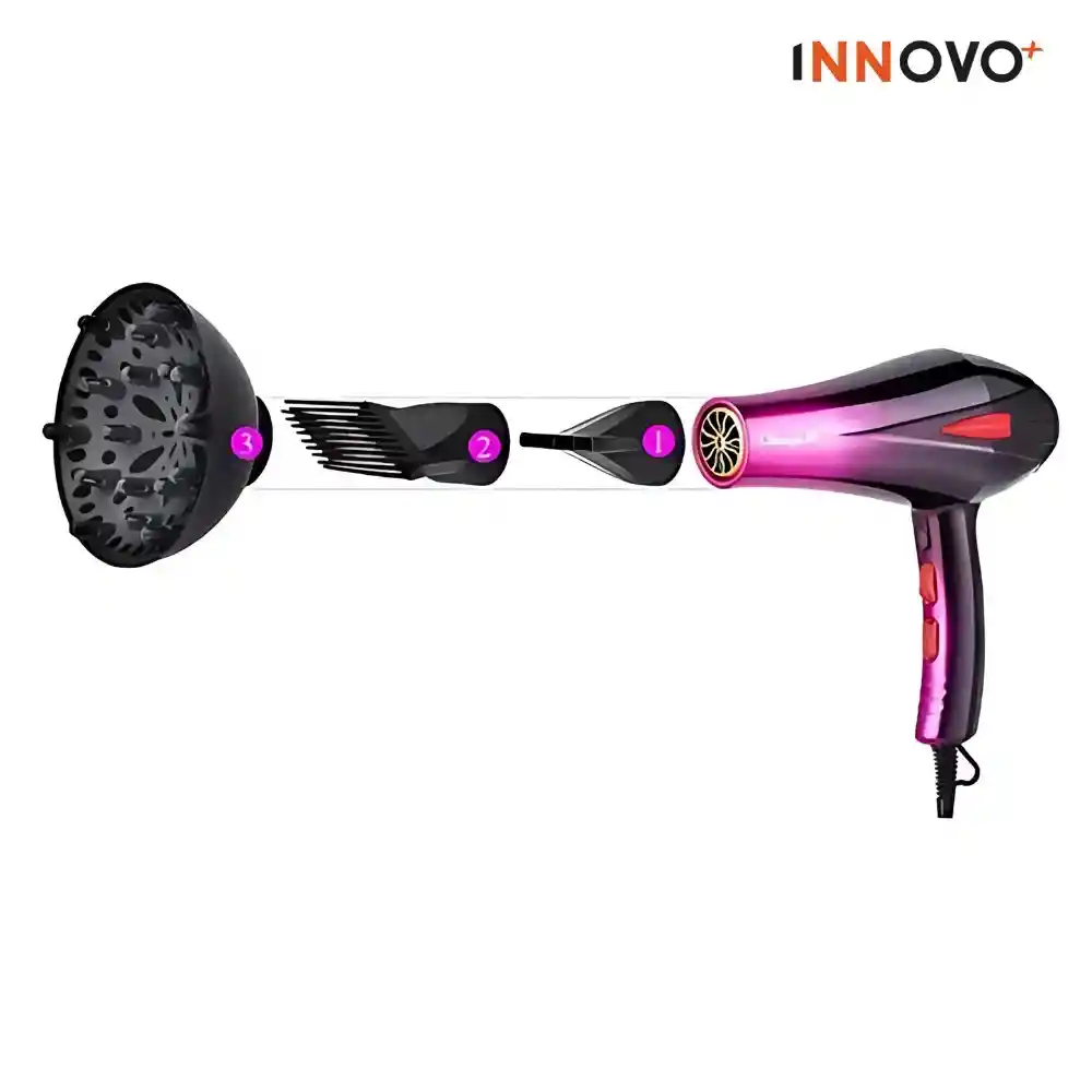 Combo Secador Bopai 4000w + Plancha Tradicional + Pinza Sirena + Obsequio Toalla