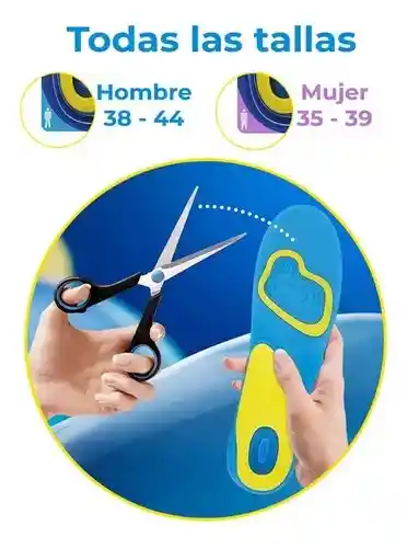 Plantillas Ortopedicas Para Pie Plano Doble Gel Arco Del Pie (hombre)
