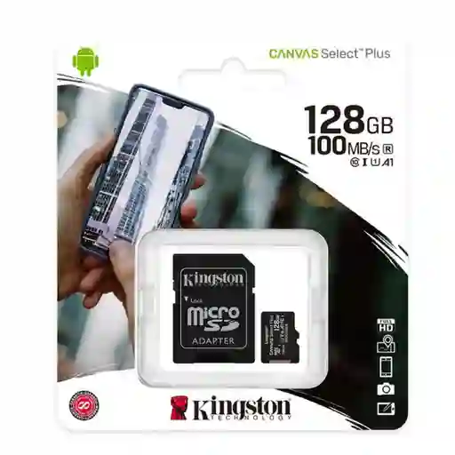 Microsd Kingston 128gb Clase 10