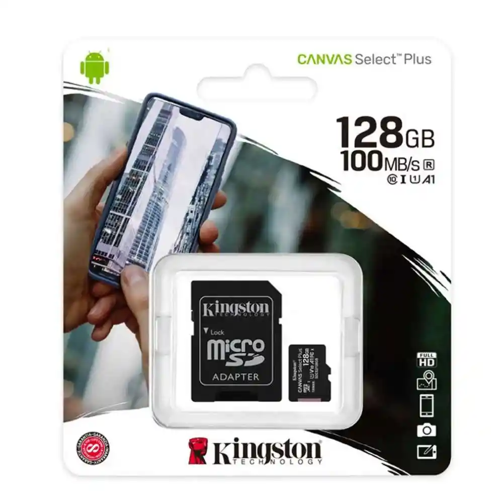 Microsd Kingston 128gb Clase 10
