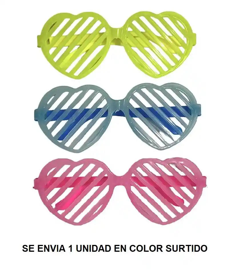 Gafas Neon Para Fiesta Colores Surtidos Hora Loca, Halloween, Carnaval
