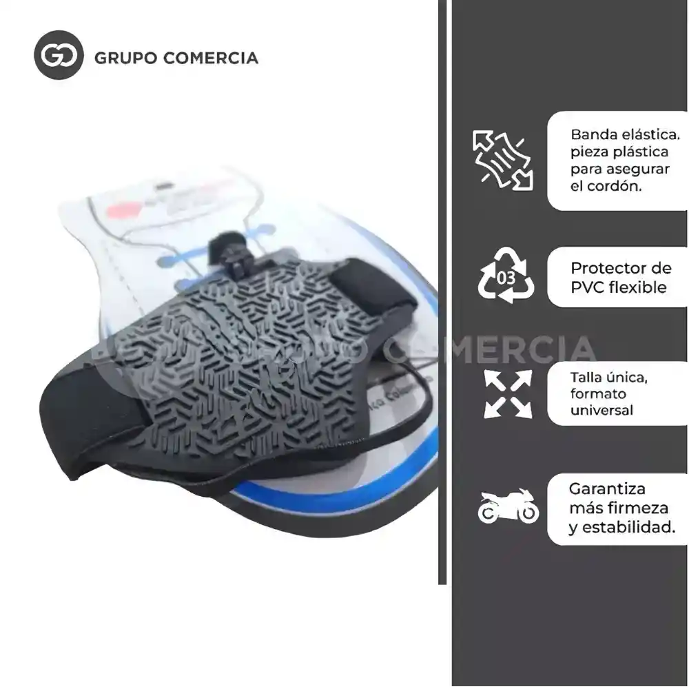Combo Guantes Para Moto Icon Persuit Liso + Protector Para Zapato Moto
