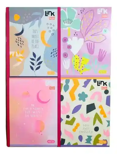 Cuaderno Cuadriculado Cosido 100 Hojas Scribe Con Stickers Para Niña Mujer