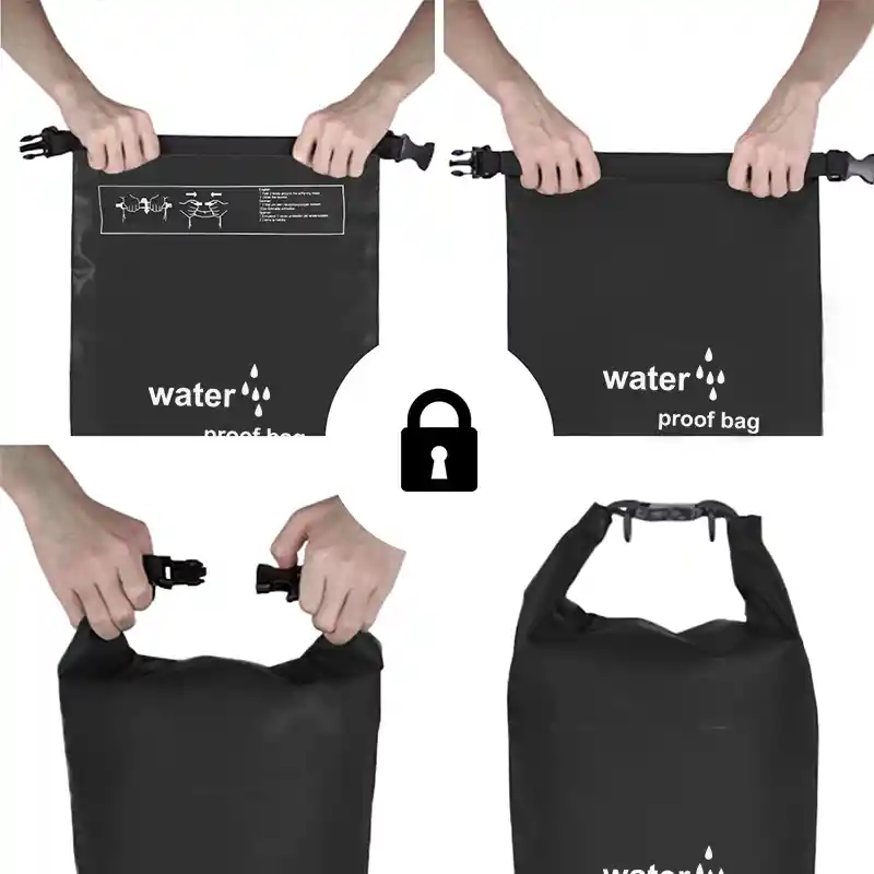 Dry Bag 100% Impermebale, 15l, Morral, Estuche, Bolsa Color Naranja