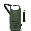 Dry Bag 100% Impermebale, 15l, Morral, Estuche, Bolsa, Color Verde Militar
