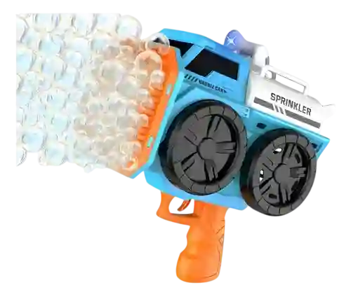 Juguete Pistola De Burbujas De 139 Orificios Con Colores Carga Usb