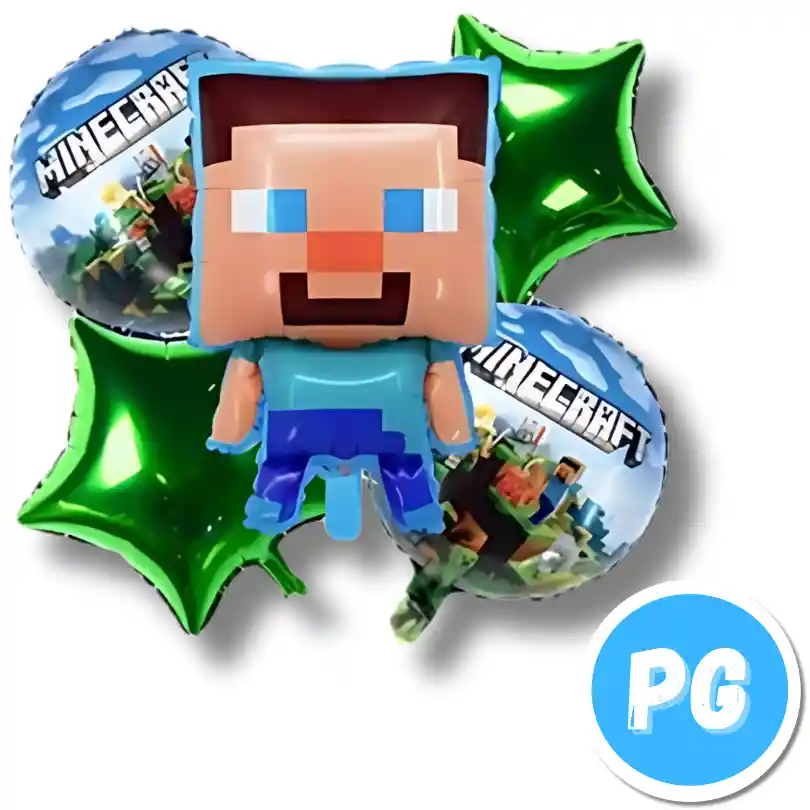 Paquete De Bombas De Minecraft X5 Unds Para Inflar Con Aire O Helio