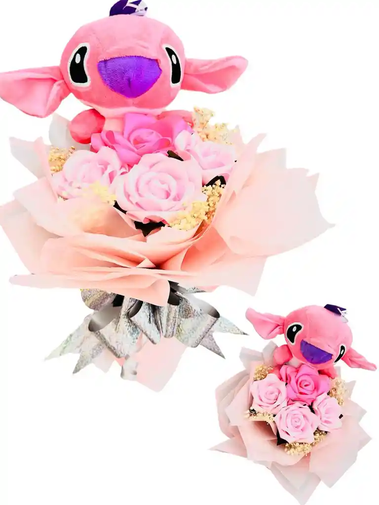 Regalo Especial Ramo De Angel Con Rosas - Dia De La Madre - Regalo Cumpleaños - Feliz Dia