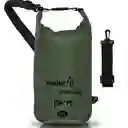 Dry Bag 100% Impermeable 20 Lts, Bolsa, Estuche, Morral Color Verde Militar