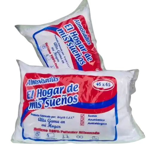 Set X2 Almohada Clasica 45x 65 Cm