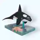 Ballena Decorativa En Arcilla 19 C.m.