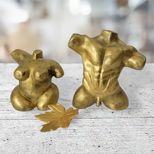 Set Hombre Y Mujer – Decoración Artesanal En Arcilla 14 C.m.