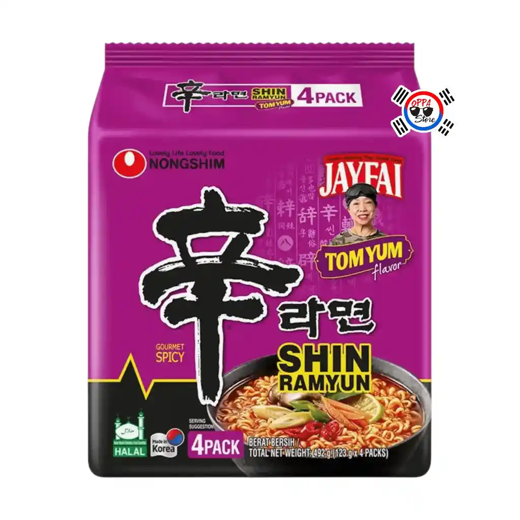 Familypack Ramen Shin Gourmet Sabor Tom Yum Original X 4und - Picante