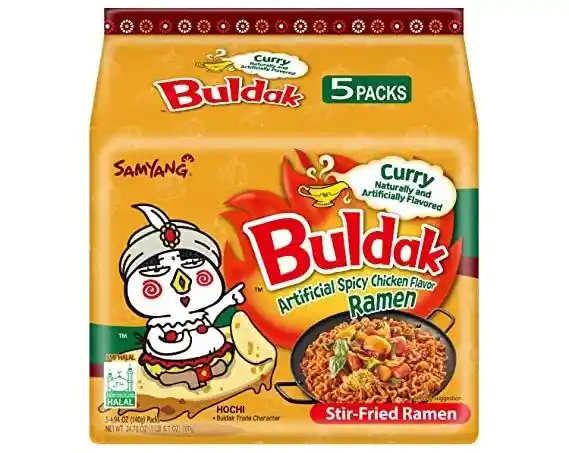 Multipack Ramen Buldak Curry X 5unid