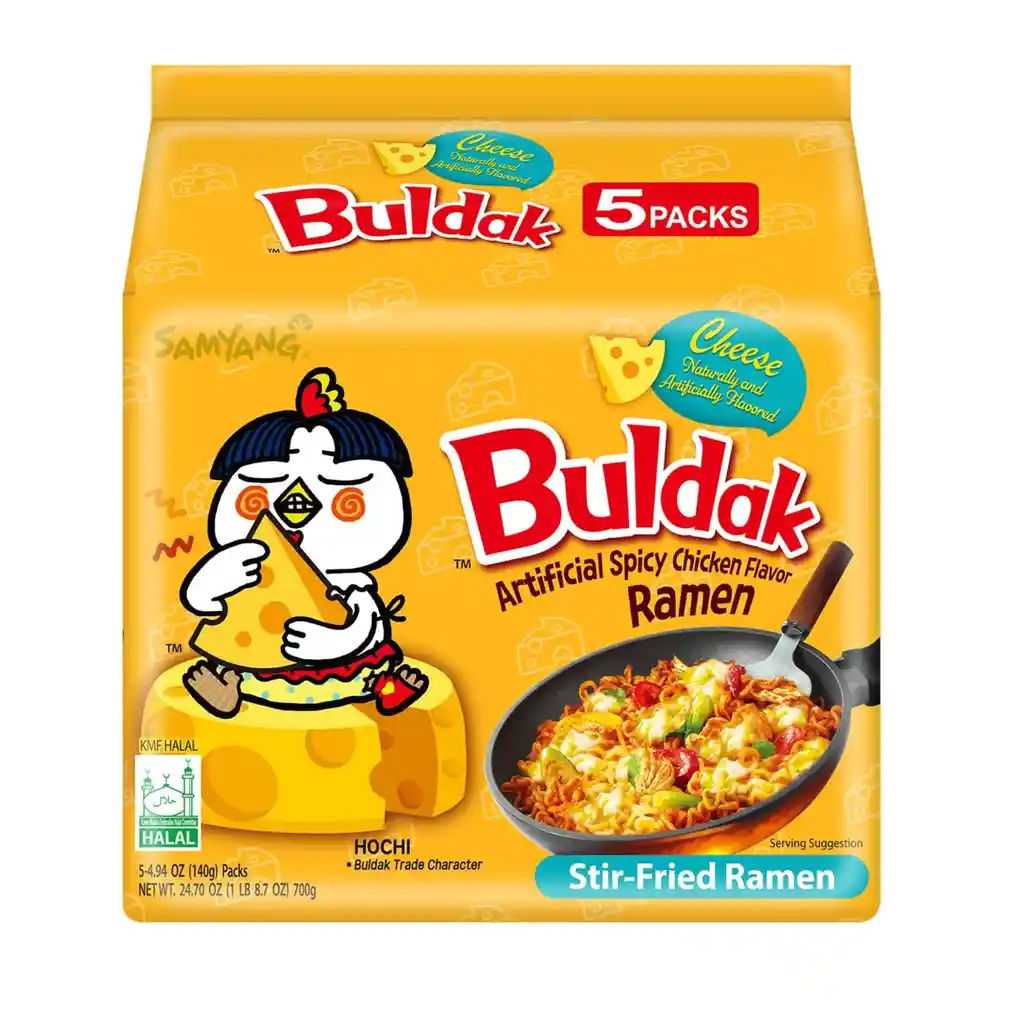 Multipack Ramen Buldak Queso X 5unid