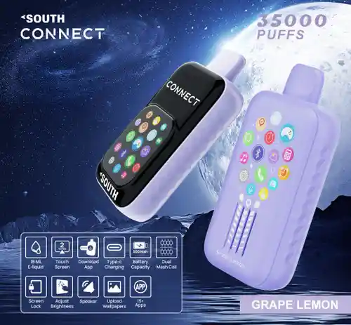 South Connect 35.000 Puff - Grape Lemon