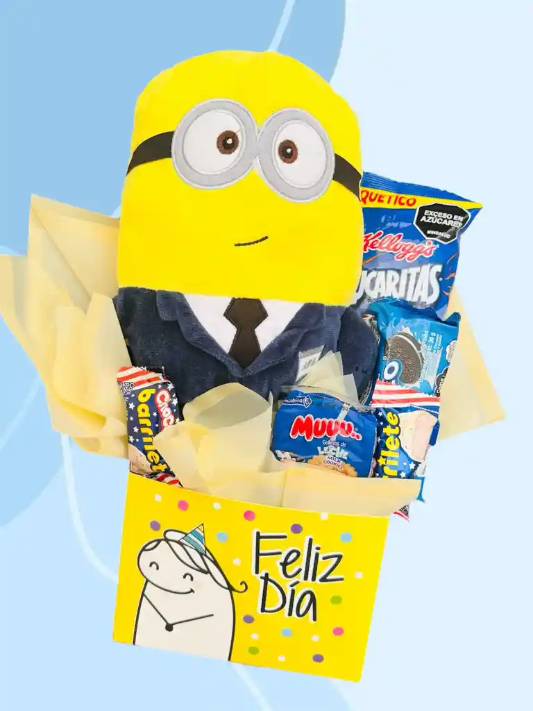 Regalo Especial Minios Detective Endulzado - Regalo Feliz Cumpleaños - Regalo Feliz Dia - Regalo Amor Y Amistad