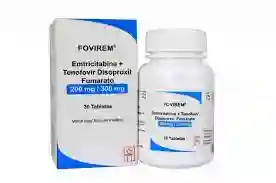 Prep Fovirem Frasco X 30 Pastillas Protege Del Vih Fovirem 300 / 200 Mg Reg Invima 2014m-0014946