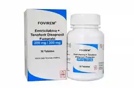 Prep Fovirem Frasco X 30 Pastillas Protege Del Vih Fovirem 300 / 200 Mg Reg Invima 2014m-0014946