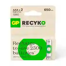 Pila Bateria Recargable Aaa 650mah Gp Recyko X 4 Unidades