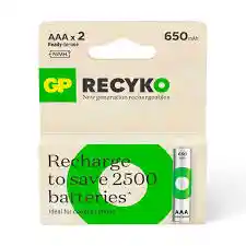 Pila Bateria Recargable Aaa 650mah Gp Recyko X 4 Unidades