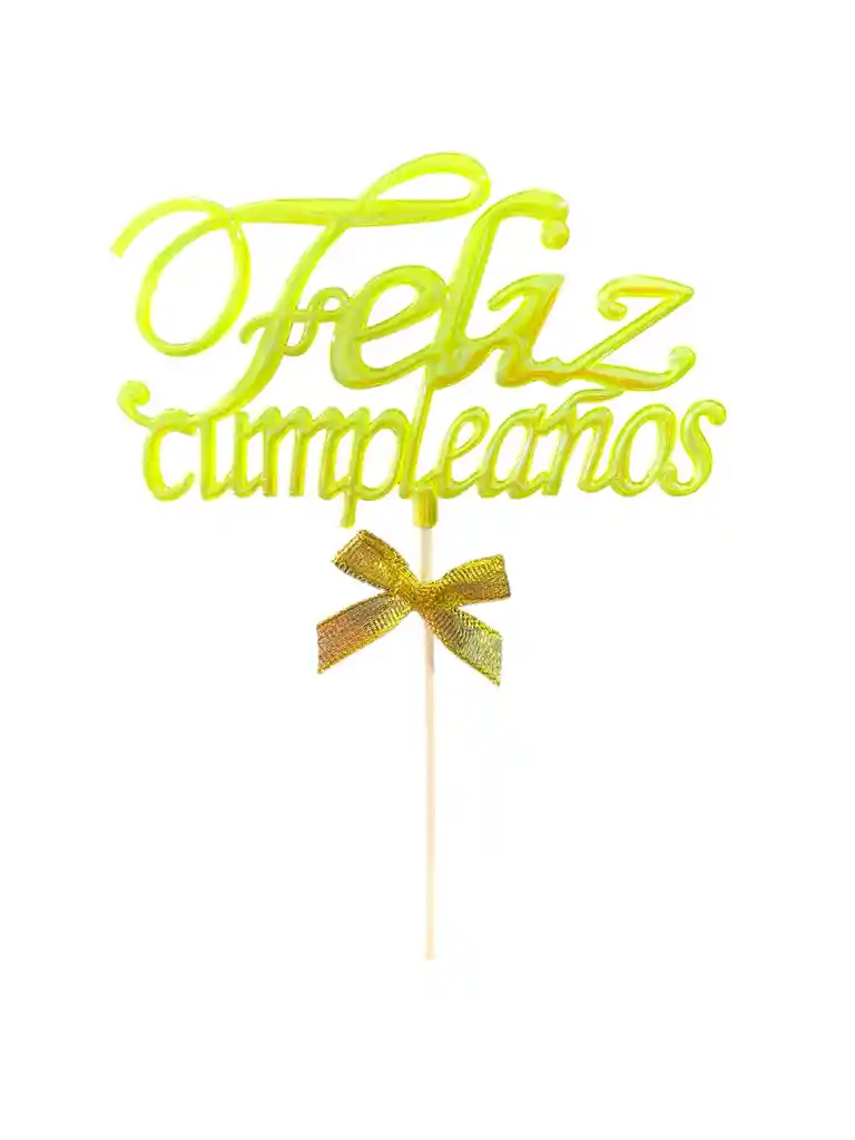 Topper Para Torta Neon