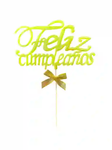 Topper Para Torta Neon