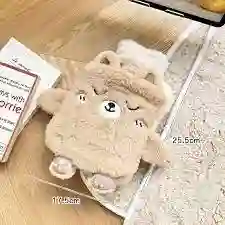 Bolsa De Agua Caliente Con Forro De Peluche 🧸 Alivio De Cólicos Y Dolores 1.000 Ml