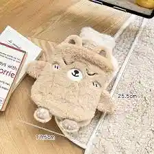 Bolsa De Agua Caliente Con Forro De Peluche Osito 🧸 | Alivio De Cólicos Y Dolores | 1.000 Ml