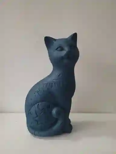 Gato Decorativo Azul