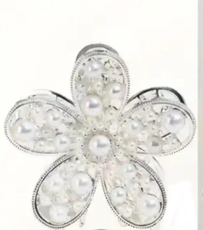 Caimán Metálico En Forma De Flor – Elegancia Y Estilo Para Tu Cabello