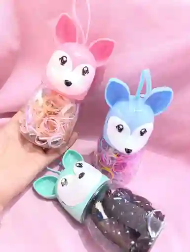 Cauchos O Ligas Para El Cabello En Cajita