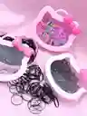 Cajita Hello Kitty De Cauchos O Ligas Para El Cabello - Peinados Sin Limite