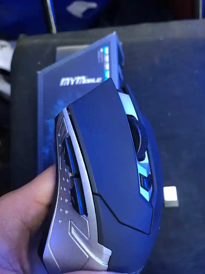 Mouse Inalambrico Negro Con Gris Mate Jx