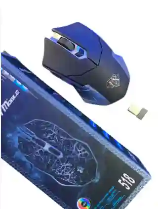 Mouse Inalambrico Negro Con Gris Mate Jx