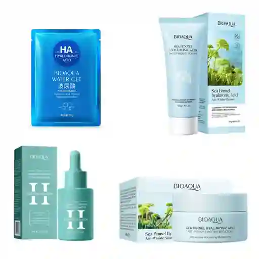Kit Facial Hinojo Marino Con Ácido Hialurónico Bioaqua