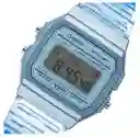 Reloj Digital Casio F-91w Unisex 1:1 Azul Transparente