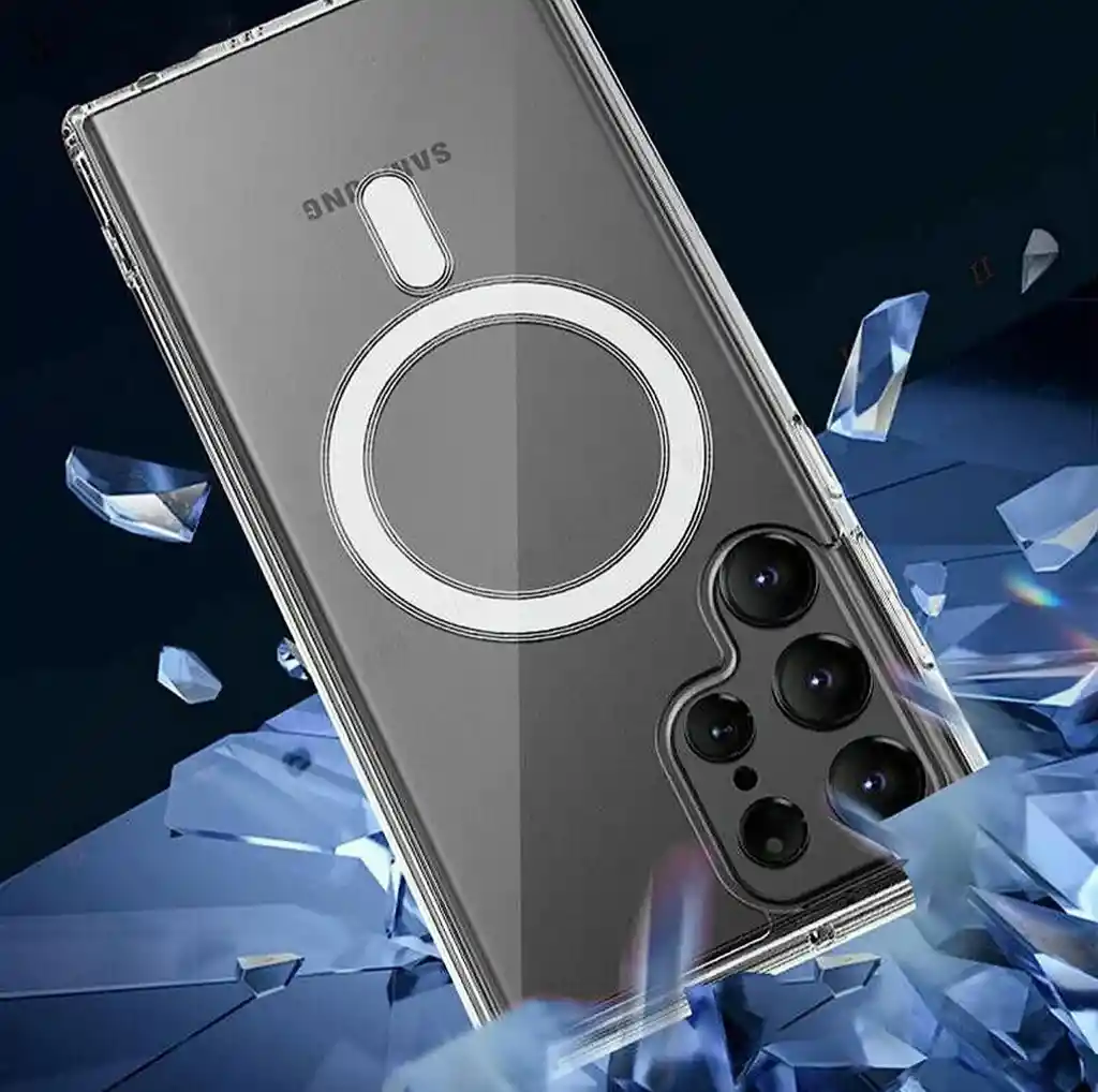 Estuche Samsung S23 Ultra Magnético Transparente