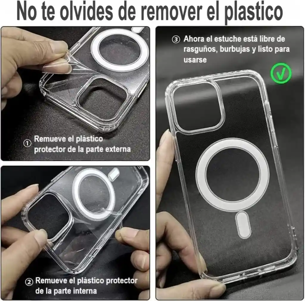 Estuche Iphone 16 Pro Magsafe Trasparente
