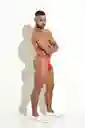Talla Xl Classic Thong Tanga Clásica Brasilera Hilo Hombre Microfibra Roja Blokes