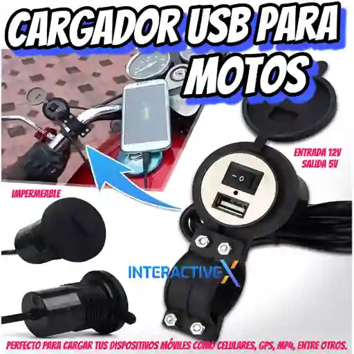 Cargador Usb Para Moto/ Cargador Para Moto/ Cargador