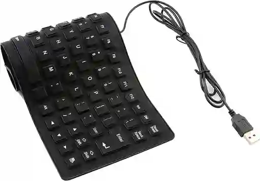 Teclado De Silicona Plegable Portátil, Usb 85 Teclas, Ligero