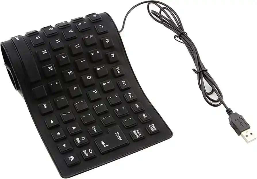 Teclado De Silicona Plegable Portátil, Usb 85 Teclas, Ligero
