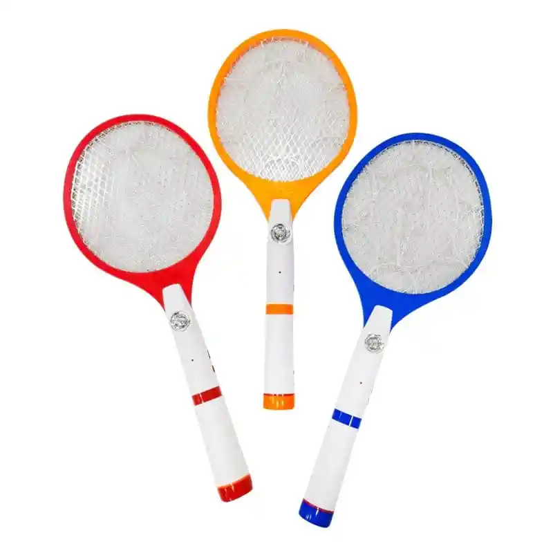 Raqueta Mata Mosquito Bichos Zancudos Electrica Paseo Anti Bichos Con Linterna Recargable