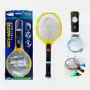 Raqueta Mata Mosquito Bichos Zancudos Electrica Paseo Anti Bichos Con Linterna Recargable