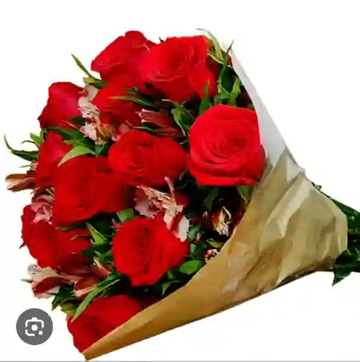 Bouquet 6 Rosas Y Astromelias